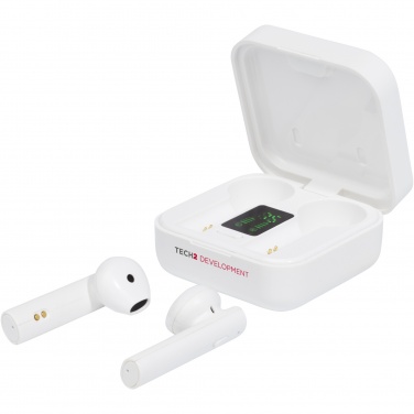 Logotrade promotional item image of: Tayo solar charging TWS earbuds 
