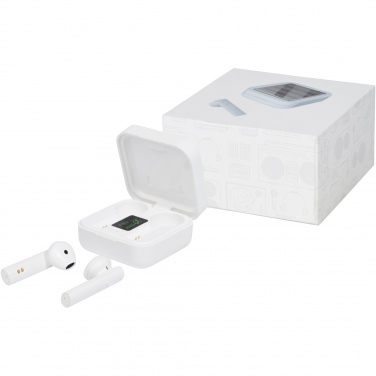 Logo trade promotional products picture of: Tayo solar charging TWS earbuds 