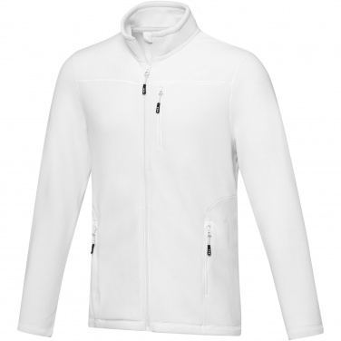 Logo trade promotional merchandise picture of: Amber men's GRS recycled full zip fleece jacket