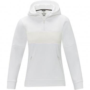 Logo trade corporate gifts image of: Sayan women's half zip anorak hooded sweater