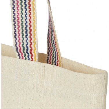 Logotrade promotional gift picture of: Rainbow 180 g/m² recycled cotton tote bag 5L