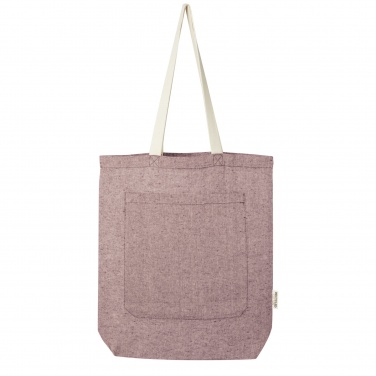 Logo trade business gifts image of: Pheebs 150 g/m² recycled cotton tote bag with front pocket 9L