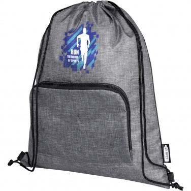 Logotrade business gift image of: Ash recycled foldable drawstring bag 7L