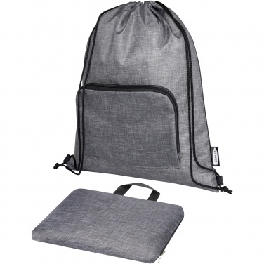 Logotrade promotional merchandise picture of: Ash recycled foldable drawstring bag 7L