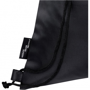 Logo trade advertising products picture of: Ash recycled foldable drawstring bag 7L