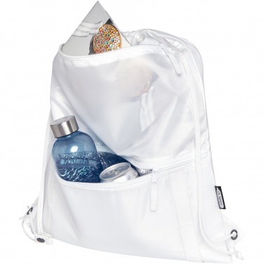 Logo trade promotional products image of: Adventure recycled insulated drawstring bag 9L
