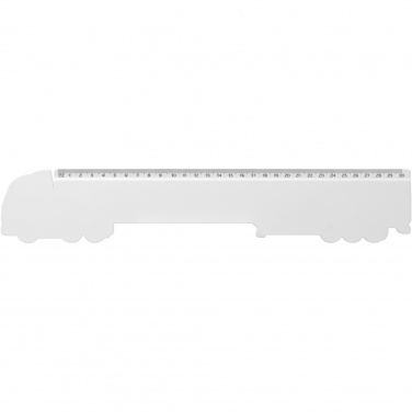 Logotrade promotional item picture of: Tait 30cm lorry-shaped recycled plastic ruler