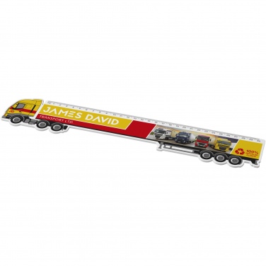 Logotrade business gifts photo of: Tait 30cm lorry-shaped recycled plastic ruler