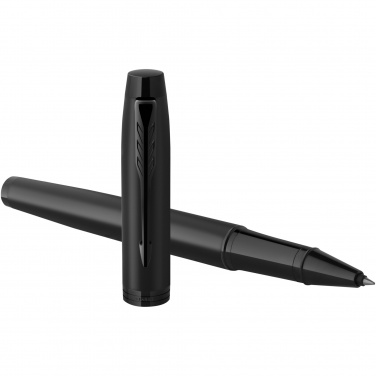 Logo trade promotional giveaways image of: Parker IM achromatic rollerball pen
