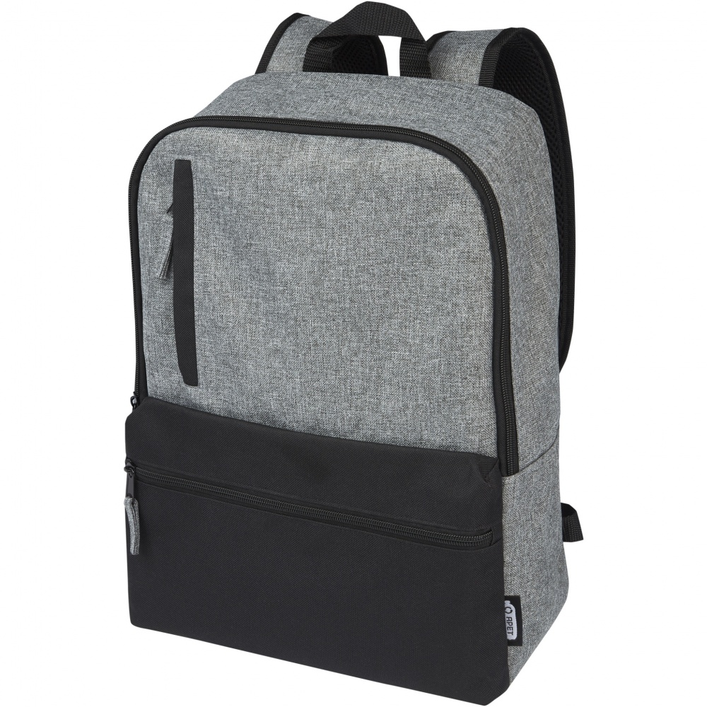 Logotrade promotional gift picture of: Reclaim 15" GRS recycled two-tone laptop backpack 14L