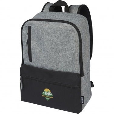 Logotrade promotional gift image of: Reclaim 15" GRS recycled two-tone laptop backpack 14L