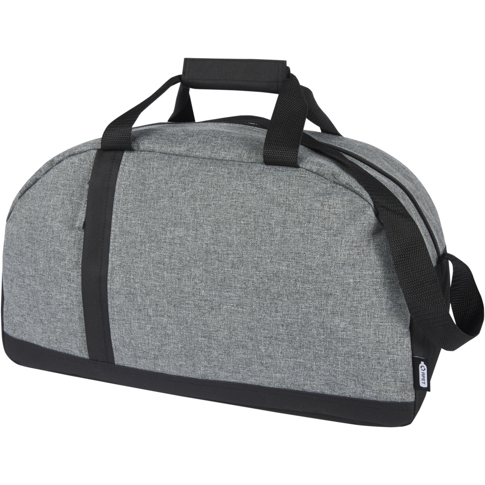 Logo trade promotional giveaway photo of: Reclaim GRS recycled two-tone sport duffel bag 21L