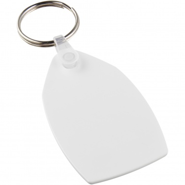 Logo trade business gift photo of: Tait rectangular-shaped recycled keychain