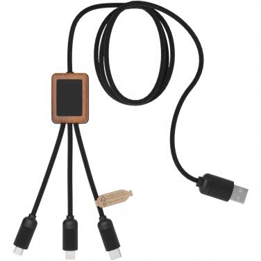 Logo trade promotional products picture of: SCX.design C29 3-in-1 bamboo cable