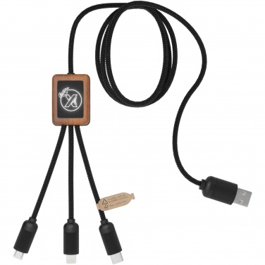 Logotrade promotional products photo of: SCX.design C29 3-in-1 bamboo cable