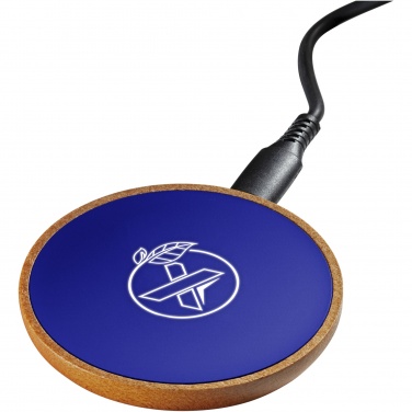 Logotrade promotional product image of: SCX.design W13 10W wooden wireless charging station