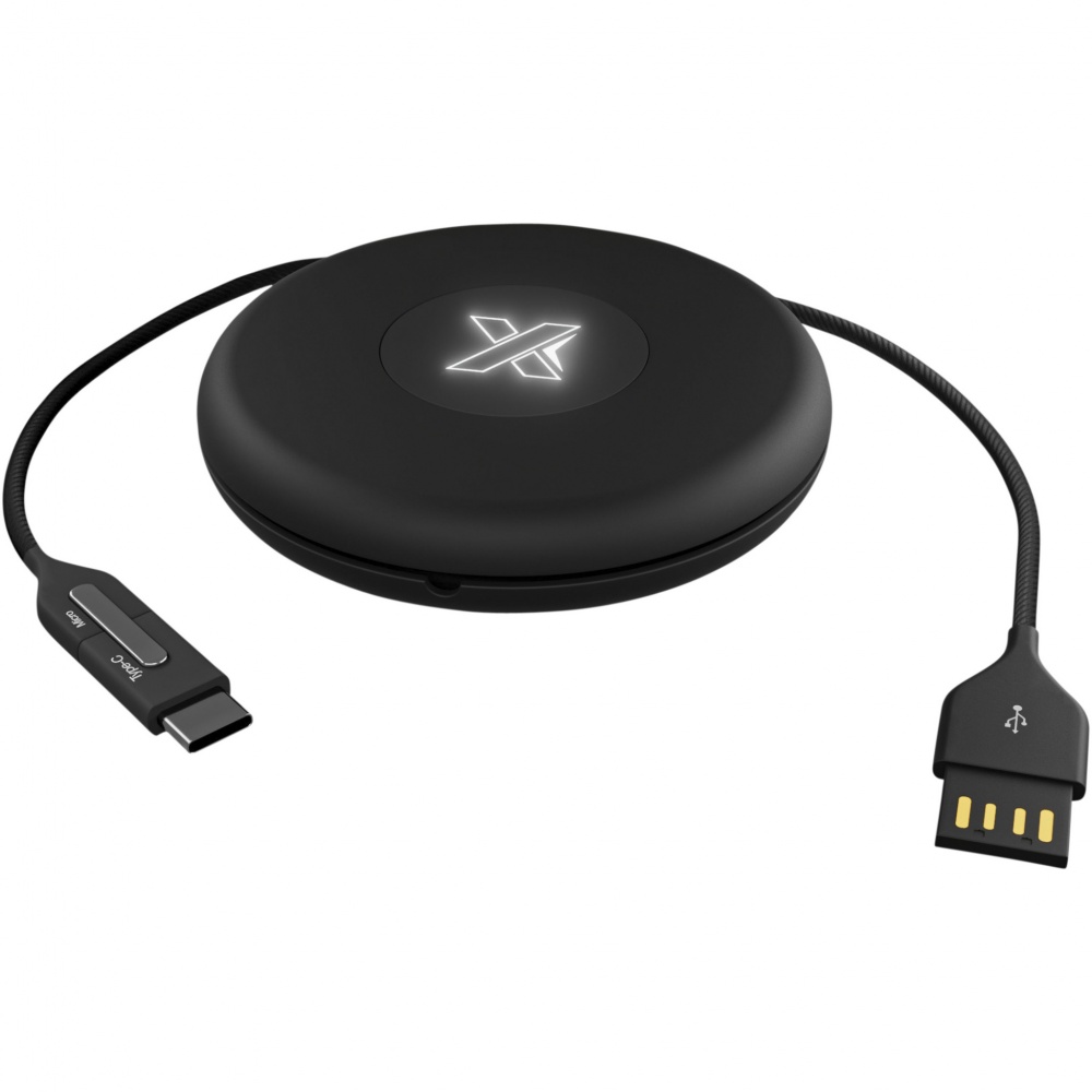 Logotrade promotional merchandise photo of: SCX.design C18 3-in-1 travel light-up cable