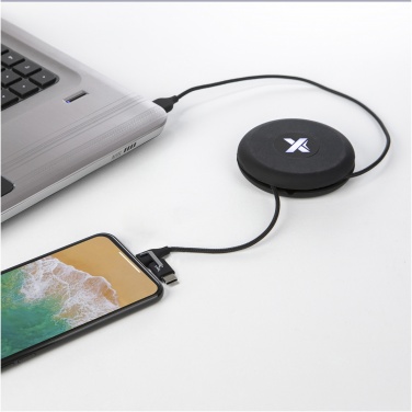 Logo trade promotional merchandise image of: SCX.design C18 3-in-1 travel light-up cable