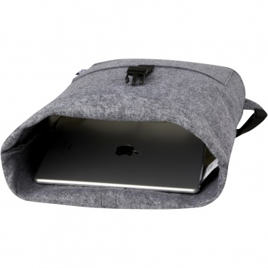 Logo trade promotional giveaway photo of: Felta GRS recycled felt roll-top bike bag 13L