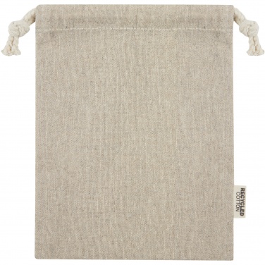 Logo trade promotional products image of: Pheebs 150 g/m² GRS recycled cotton gift bag small 0.5L