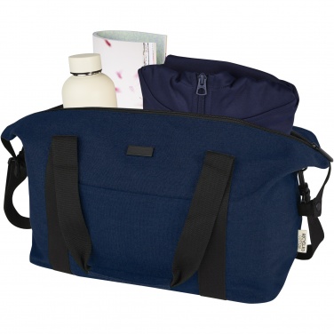 Logo trade corporate gift photo of: Joey GRS recycled canvas sports duffel bag 25L