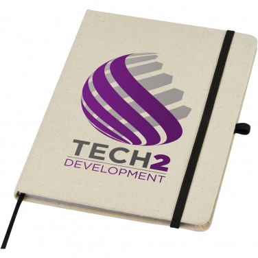 Logotrade promotional giveaway image of: Tutico organic cotton hardcover notebook