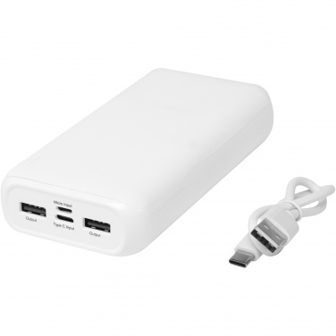 Logo trade advertising products picture of: Electro 20.000 mAh recycled plastic power bank 