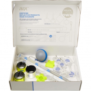 Logo trade promotional products image of: Reflective products sample box