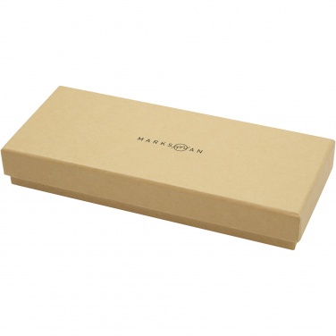 Logo trade promotional items image of: Apolys bamboo ballpoint and rollerball pen gift set 