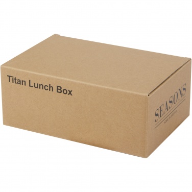 Logo trade promotional giveaways image of: Titan recycled stainless steel lunch box