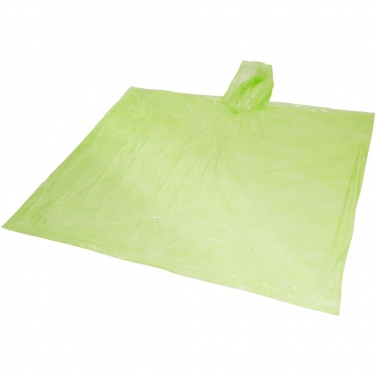 Logotrade corporate gift image of: Mayan recycled plastic disposable rain poncho with storage pouch