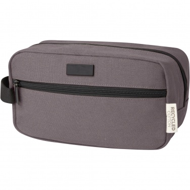 Logotrade promotional item image of: Joey GRS recycled canvas travel accessory pouch bag 3.5L