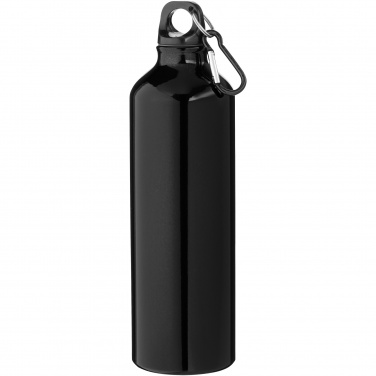 Logo trade corporate gifts image of: Oregon 770 ml RCS certified recycled aluminium water bottle with carabiner