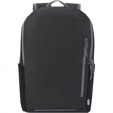 Logo trade promotional merchandise photo of: Aqua 15" GRS recycled water resistant laptop backpack 21L
