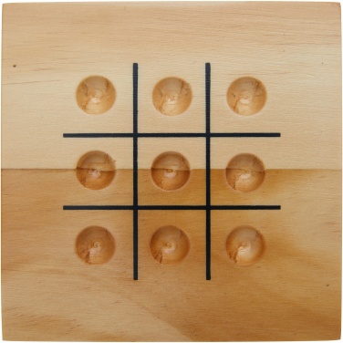 Logo trade promotional product photo of: Strobus wooden tic-tac-toe game