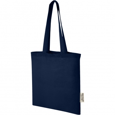 Logotrade advertising products photo of: Madras 140 g/m2 GRS recycled cotton tote bag 7L