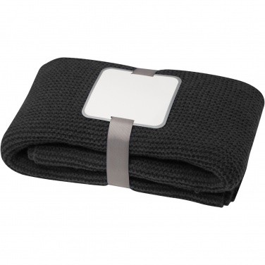 Logo trade promotional merchandise image of: Suzy 150 x 120 cm GRS polyester knitted blanket