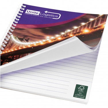 Logotrade promotional giveaways photo of: Desk-Mate® A4 spiral notebook with printed back cover