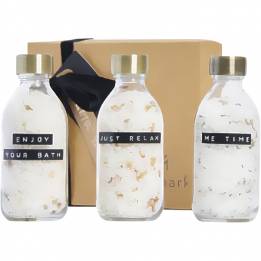 Logotrade promotional giveaway image of: Wellmark Just Relax 3-piece 200 ml bath salt gift set