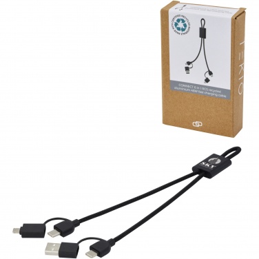 Logotrade promotional items photo of: Connect 6-in-1 RCS recycled aluminium 45W quick charge & data transfer cable