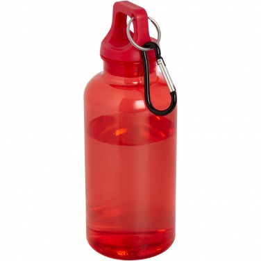 Logotrade promotional products photo of: Oregon 400 ml RCS certified recycled plastic water bottle with carabiner