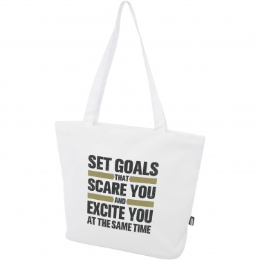 Logo trade business gifts image of: Panama GRS recycled zippered tote bag 20L
