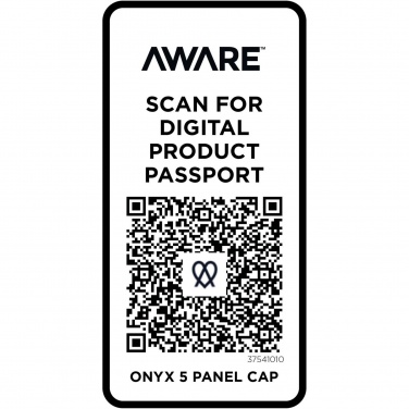 Logotrade advertising products photo of: Onyx 5 panel Aware™ recycled cap