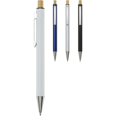 Logotrade promotional giveaway picture of: Cyrus recycled aluminium ballpoint pen (black ink)