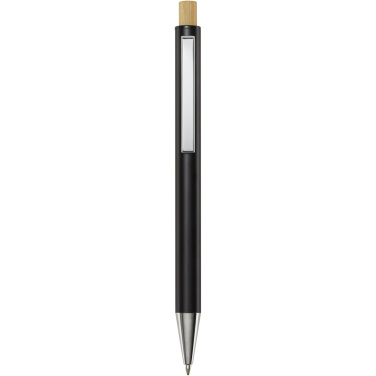 Logotrade promotional giveaway image of: Cyrus recycled aluminium ballpoint pen (black ink)