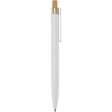 Logo trade promotional merchandise photo of: Nooshin recycled aluminium ballpoint pen (black ink)