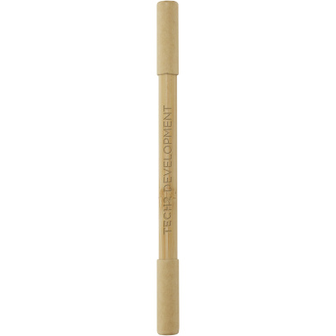 Logo trade promotional gifts picture of: Samambu bamboo duo pen