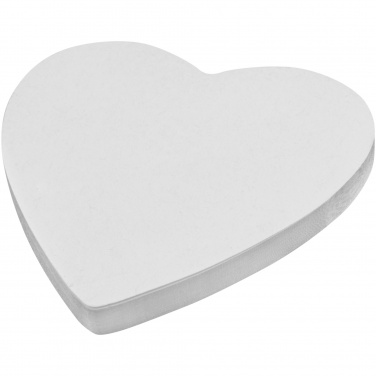 Logotrade promotional giveaway picture of: Sticky-Mate® heart-shaped recycled sticky notes