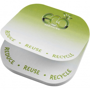 Logo trade advertising products picture of: Sticky-Mate® square-shaped recycled sticky notes with rounded corners