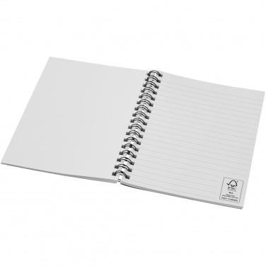Logo trade corporate gifts image of: Desk-Mate® A6 colour spiral notebook